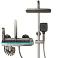 Miniatyrbillede 1 af 2: Smart Digital Bruserarmatur Sæt, Justerbar Højde, Elektroplateret Finish,3