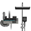 Miniatyrbillede 1 af 2: Smart Digital Bruserarmatur Sæt, Justerbar Højde, Elektroplateret Finish,grå