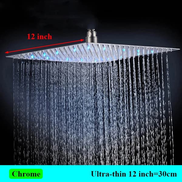 Bruserhoved, LED-funktion, 16-tommer størrelse,Tynd Chrome 12 tommer