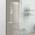 Miniatyrbillede 4 af 4: Termostatisk brusesystem, 11,81 tommer regnvejrshoved, håndholdt spraykombination,33 cm, 11,81 tommer, 150 cm