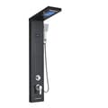 Miniatyrbillede 1 af 2: LED Brusepanel, Dobbelt Vandfald & Regnvejr Tilstande, Digital Temperatur Display,Sort 8011