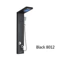 Miniatyrbillede 2 af 2: LED Brusepanel, Dobbelt Vandfald & Regnvejr Tilstande, Digital Temperatur Display,Sort 8012