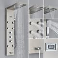 Miniatyrbild 2 av 2: Duschpanel med termostatisk kontroll, rostfritt stål finish, digital temperaturdisplay,1258 Nickel