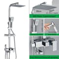 Miniatyrbillede 1 af 2: Bruserblander, Holdbart Messing, Multifunktionelt Design,4-Veje ABS Krom