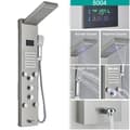 Miniatyrbild 1 av 2: LED Duschblandare, Digital Temperaturdisplay, Kroppsmassage System,Borstad 8004