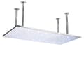 Miniatyrbillede 1 af 2: Krom Brusehoved, LED Lys, Stort Regnskyl,Krom med LED