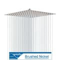 Miniatyrbild 1 av 2: Duschhuvud, ultratunt design, stort flöde,Borstad nickel
