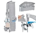 Miniatyrbillede 1 af 2: Sort messing bruserarmatur, messing bidet, holdbar ABS håndbruser,Krom A 10 tommer