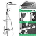 Miniatyrbillede 1 af 2: Bruserarmatur, Termostatisk Kontrol, Elegant Finish,Krom-A