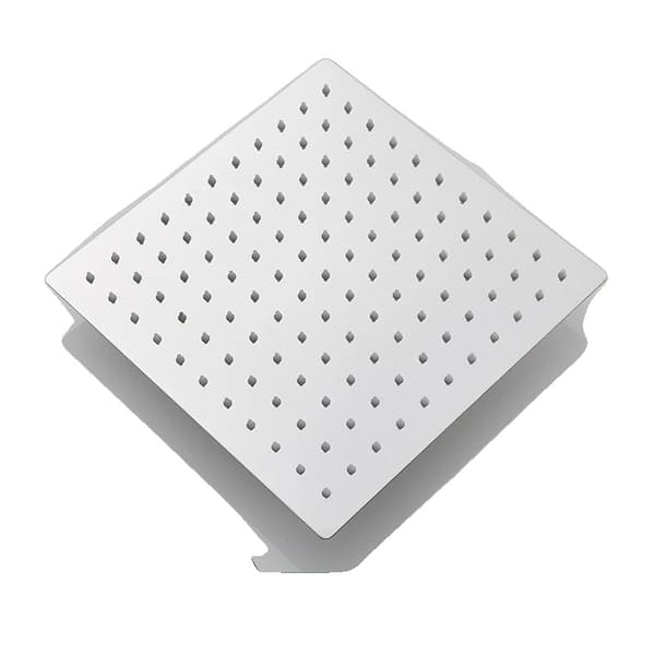 Regnduschhuvud, rostfritt stål, fyrkantig design,Krom 16 tum