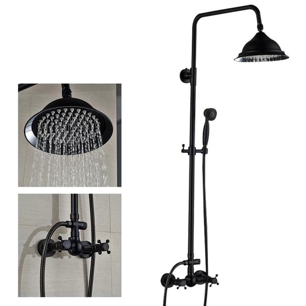 Højdejusterbart brusesæt, rustfrit stål konstruktion, regnbruser og håndbruser muligheder, ergonomisk design,FB-HJWJL-399
