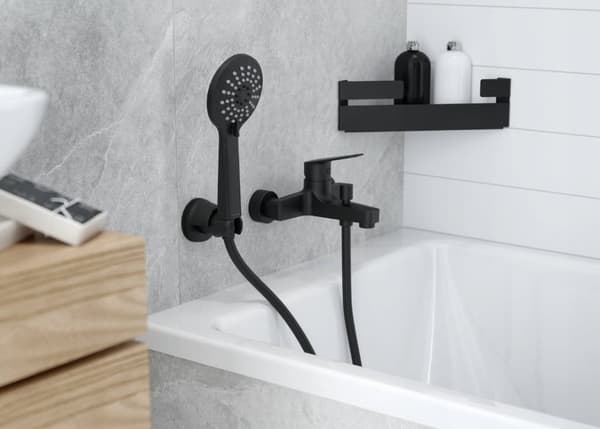 Brusehoved med 3 funktioner, matsort hydromassage Jasmin