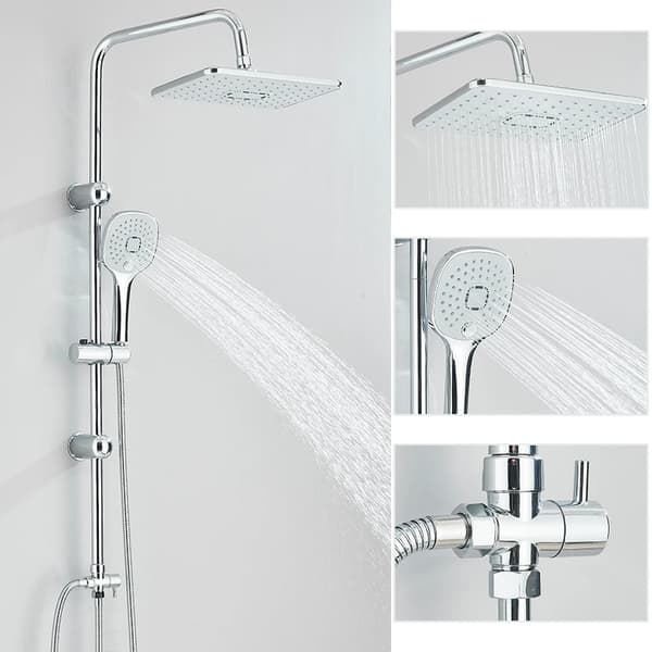 Duschkranset, Regndusch och Handdusch, Modern Design,Krom