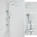 Miniatyrbillede 2 af 2: Chrome Badeværelse Bruserarmatur Sæt, Moderne Design, Justerbar Højde,Chrome
