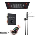 Miniatyrbild 2 av 2: LED Regnduschsystem, Termostatisk Kontroll, Fjärrstyrd,Mattsvart B Set