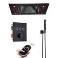 Miniatyrbild 1 av 2: LED Regnduschsystem, Termostatisk Kontroll, Fjärrstyrd,Mattsvart B Set