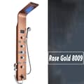 Miniatyrbillede 1 af 2: LED Brusepanel, Regnbruser, SPA Massagestråle, Rose Gold 8009