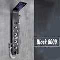 Miniatyrbillede 2 af 2: LED Brusepanel, Regnbruser, SPA Massagestråle, Sort 8009