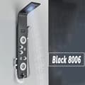 Miniatyrbillede 2 af 2: LED Brusepanel, Regnbruser, SPA Massagestråle, Sort 8006