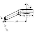 Miniatyrbild 4 av 5: Handdusch - Hansgrohe - Crometta Vario EcoSmart - 100 mm - Vario jets - Vattenbesparing