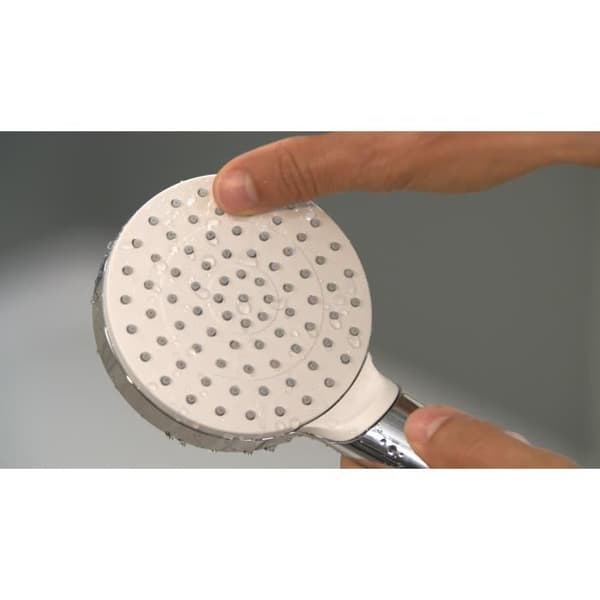 HANSGROHE Crometta 1-stråle handdusch - Ø 10 cm - Vit krom