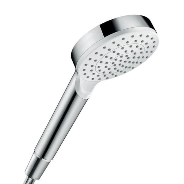 HANSGROHE Crometta 1-stråle handdusch - Ø 10 cm - Vit krom