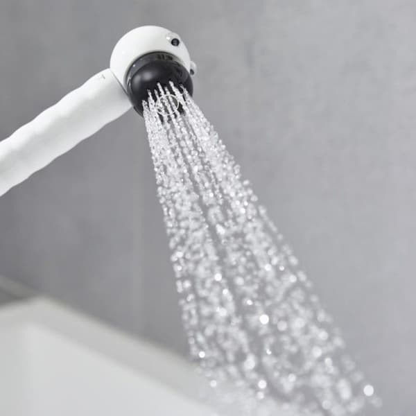 Duschhandtag barn HANSGROHE Jocilino 2 strålar vit/svart