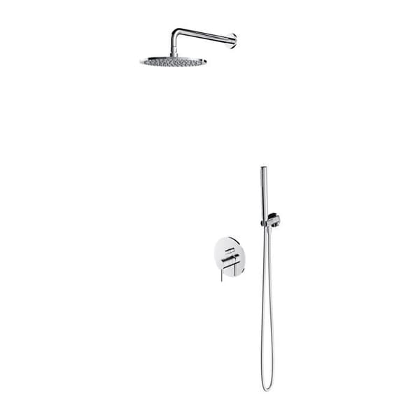 Omnires - ONSYSY22XCR - Duschset, Y-duschsystem, inbyggt, förkromat