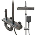 Miniatyrbild 1 av 2: Duschset, Digital Display, Piano Regn Design, Flygplansaluminium,HS010