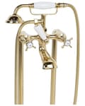 Miniatyrbild 3 av 5: HEBBE fristående badkarsblandare Golden Lumarko!