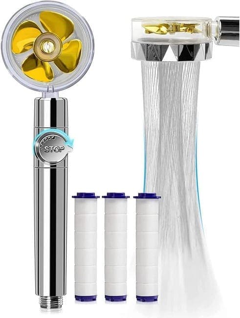 OBOSOE brusehoved med propel med 3 reservefiltre