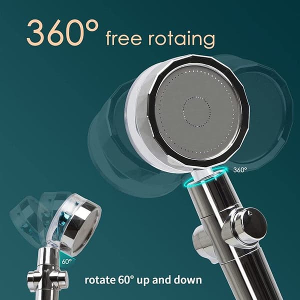 OBOSOE brusehoved med propel med 3 reservefiltre