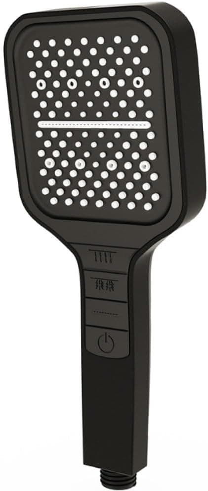 OBOSOE Multifunktionellt duschhuvud med 7 inställningar, stor panel, läckagesäkert och tryckökande design