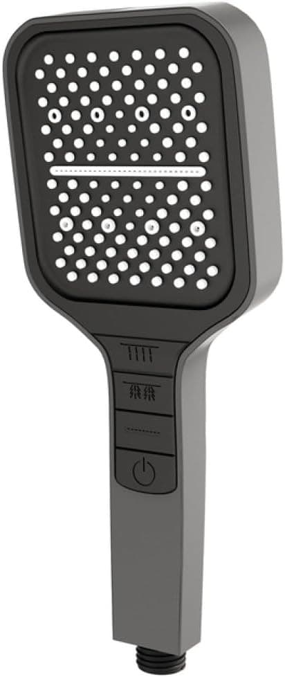 OBOSOE Multifunktionellt duschhuvud med 7 inställningar, stor panel, läckagesäkert och tryckökande design