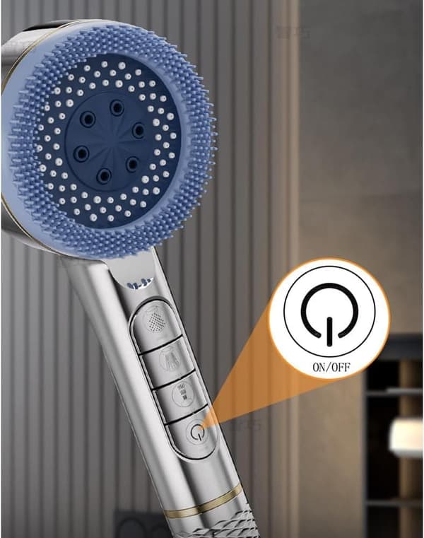 OBOSOE trykforbedrende massagebrusehoved – 4 positioner