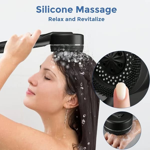 OBOSOE trykforbedrende massagebrusehoved – 4 positioner