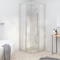 Miniatyrbilde 3 av 10: vidaXL Dusjkabinett frostet ESG 70x70x180 cm