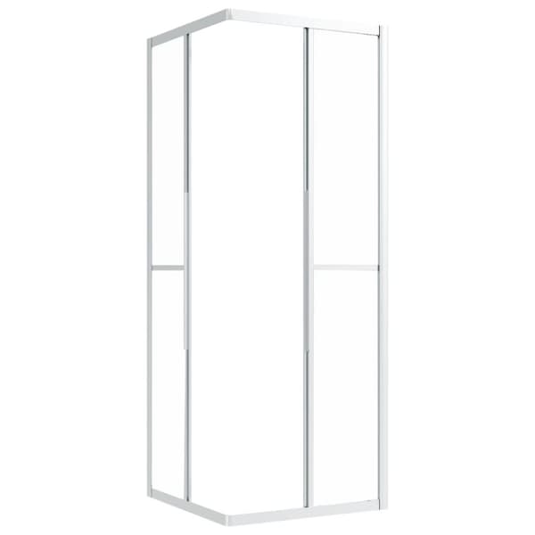 vidaXL Dusjkabinett frostet ESG 70x70x180 cm