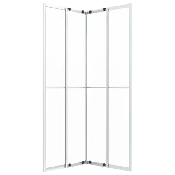 vidaXL Dusjkabinett frostet ESG 70x70x180 cm