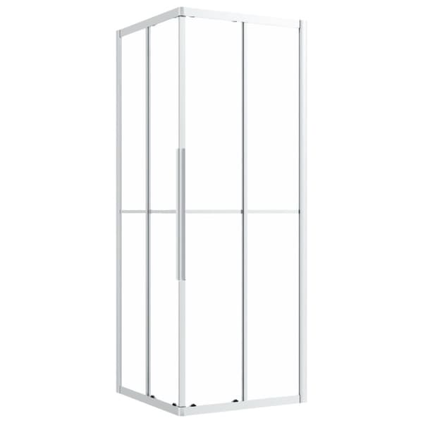 vidaXL Dusjkabinett frostet ESG 70x70x180 cm