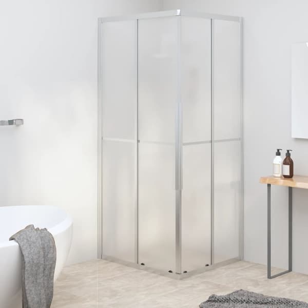 vidaXL Dusjkabinett frostet ESG 90x70x180 cm