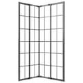 Miniatyrbilde 5 av 11: vidaXL Dusjkabinett frostet ESG 80x70x180 cm svart