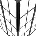 Miniatyrbilde 9 av 11: vidaXL Dusjkabinett frostet ESG 70x70x180 cm svart