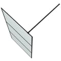 Miniatyrbilde 5 av 7: vidaXL Dusjvegg svart 100x195 cm frostet ESG-glass