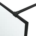 Miniatyrbilde 6 av 7: vidaXL Dusjvegg svart 100x195 cm frostet ESG-glass