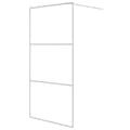 Miniatyrbilde 2 av 7: vidaXL Dusjvegg hvit 100x195 cm klart ESG-glass