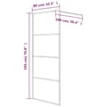 Miniatyrbilde 7 av 7: vidaXL Dusjvegg sølv 80x195 cm klart ESG-glass