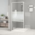 Miniatyrbilde 1 av 7: vidaXL Dusjvegg hvit 90x195 cm klart ESG-glass