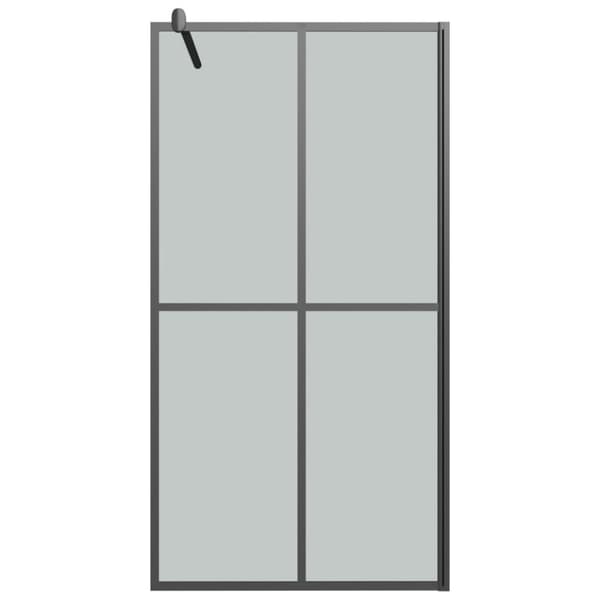 vidaXL Duschvägg 100x195cm mörkt härdat glas