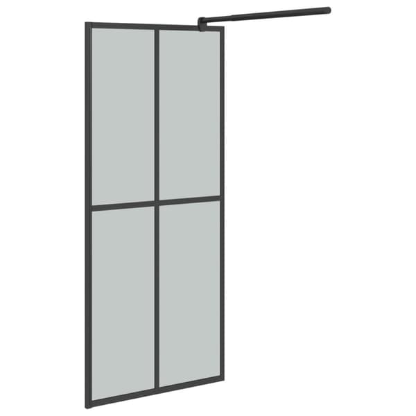 vidaXL brusevæg 80x195 cm mørk hærdet glas